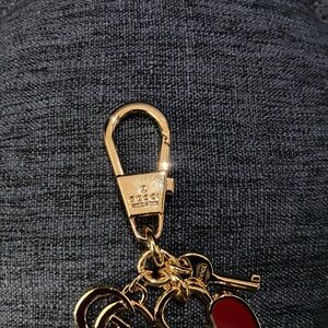 Gucci Gold and Red Key Holder